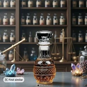 Elegant Glass Decanter with Stopper